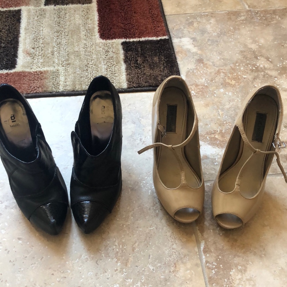 2 pairs of heels